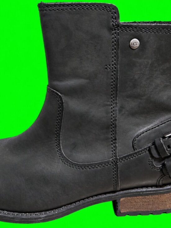UGG Shoes - UGG Orion black biker boots Woman size 8.5